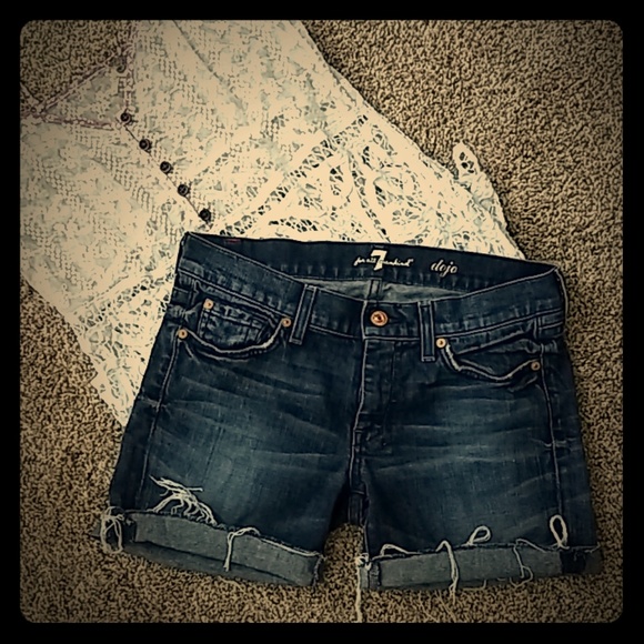 Seven for all Mankind jean shorts - Picture 2 of 6